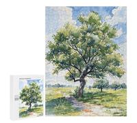 Puzzles pour Adultes Et Adolescents Lone Summer Tree Puzzle, Jouet, Décoration Murale, Art Mural, Cadeaux d'anniversaire Et Cadeaux Uniques 500 PCS
