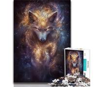 Puzzles pour Adultes et Adolescents Loup Fantastique, Jeu éducatif Familial, décoration Murale, Cadeaux d'anniversaire et de Noël Uniques (75x50cm)