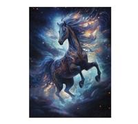 Puzzles pour Adultes Et Adolescents Magic Space Horse Puzzles pour Adultes, Jouets, Décoration Murale, Cadeau d'anniversaire, Interaction Parent-Enfant 52x38cm/1000pcs