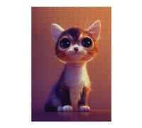 Puzzles pour Adultes Et Adolescents Magical Kitten Gazing Puzzles, Jeux Relaxants, Analyse Et Logique, Cadeaux d'anniversaire Et Cadeaux Uniques 38x26cm/1000pcs