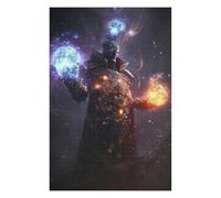 Puzzles pour Adultes Et Adolescents Magical Warrior with Fire and Ice Balls Puzzles pour Adultes - Décoration Murale - Modèle À Assembler - Difficulté Et Défi