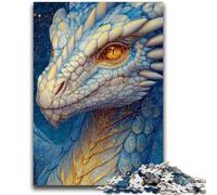 Puzzles pour Adultes et Adolescents Magnifique Dragon avec Galaxie Scintillante Jeu Stimulant À Offrir en Cadeau pour Toute la Famille à partir de 14 Ans 26x38cm