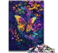 Puzzles pour Adultes et Adolescents Magnifique Jeu de Quiz sur Les Papillons colorés pour Toute la Famille 50x75cm
