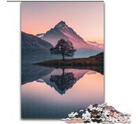 Puzzles pour Adultes et Adolescents, Magnifiques Montagnes et Lacs, Jouets éducatifs, Jeux Anti-Stress, décoration Murale (Taille 26x38cm)