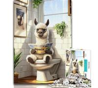Puzzles pour Adultes et Adolescents Moutons aux Toilettes 1000 pièces, pour Jeu éducatif, Jouet de défi, décoration d'intérieur Unique et Cadeaux (Taille 75x50cm)
