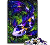 Puzzles pour Adultes et Adolescents Mystérieux Koi Anti-Stress Défi Difficile À Offrir en Cadeau à Toute la Famille 50x75cm