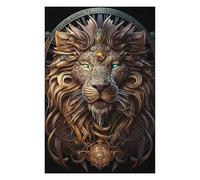 Puzzles pour Adultes Et Adolescents Mystical Cosmic Lion Puzzles Anti-Stress, À La Fois Amusants, Humoristiques Et Stimulants 1000pcs(75x50cm)