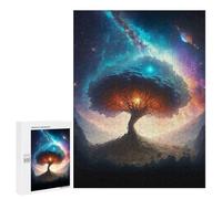 Puzzles pour Adultes Et Adolescents Mystical Space Tree Puzzles pour Adolescents, Jeu Familial, Vacances À La Maison, Passe-Temps, Interaction Parent-Enfant 500 PCS