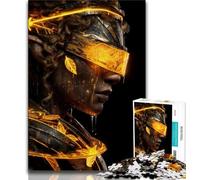 Puzzles pour Adultes et Adolescents Neon Warriors, Anti-Stress Staycation Kill Time avec Affiche Assortie et Feuille de Questions 38x26cm