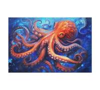 Puzzles pour Adultes Et Adolescents Oceanic Octopus Majesty-1 Puzzles pour Adultes, Jeu Familial Difficile, Défi Idéal comme Cadeau 75x50cm/1000pcs