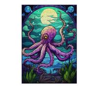 Puzzles pour Adultes Et Adolescents Octopus Magic The Sea Puzzles pour Adultes, Jeu Familial Difficile, Défi Idéal comme Cadeau 38x26cm/1000pcs