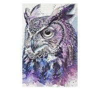 Puzzles pour Adultes Et Adolescents Owl Paint Puzzles pour Adultes - Décoration Murale - Modèle À Assembler - Difficulté Et Défi