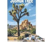 Puzzles pour Adultes et Adolescents Parc National de Joshua Tree 500 pièces Puzzles en Bois pour Adultes Cadeaux Décoration familiale 500 pièces (52 x 38 cm)