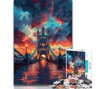 Puzzles pour Adultes et Adolescents Pont d'Angleterre, Jeu Stimulant idéal comme Cadeau pour Toute la Famille (Taille 38x26cm)