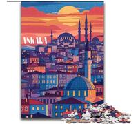 Puzzles pour Adultes et Adolescents, Puzzle Ankara Twilight, Anti-Stress, défi Difficile, Cadeaux du Père Noël Secret pour Les 14 Ans et Plus, 50x75cm
