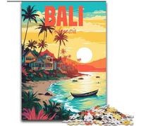 Puzzles pour Adultes et Adolescents Puzzle Bali, Indonésie, pour 14 Ans et Plus Jeu Stimulant et Familial Superbe Format 50x75cm