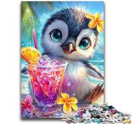 Puzzles pour Adultes et Adolescents Puzzle bébé Pingouin pour et à partir de 14 Ans Jouets de Jeu Car il est idéal comme Cadeau pour Toute la Famille 38x26cm