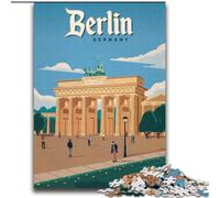 Puzzles pour Adultes et Adolescents, Puzzle Berlin Brandebourg, Anti-Stress, défi Difficile, Cadeaux du Père Noël Secret pour Les 14 Ans et Plus, 70x100cm