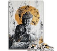 Puzzles pour Adultes et Adolescents, Puzzle Bouddha, Peinture à l'huile, défi d'intelligence cérébrale, Jouets addictifs, Cadeau Amusant pour Les 14 Ans et Plus, 26x38cm