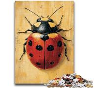 Puzzles pour Adultes et Adolescents, Puzzle Coccinelle à Sept Points, défi d'intelligence cérébrale, Jouets addictifs, Cadeau d'anniversaire, décoration Murale 50x75cm