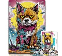 Puzzles pour Adultes et Adolescents, Puzzle Corgi Mutant, Jeu éducatif Familial, décoration Murale, Cadeaux d'anniversaire et de Noël Uniques (38x26cm)