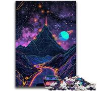 Puzzles pour Adultes et Adolescents Puzzle Cosmic Mountains Road Quiz Game Idéal comme Cadeau pour Toute la Famille 26x38cm