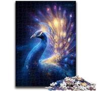 Puzzles pour Adultes et Adolescents Puzzle Cosmic Peacock Quiz Game Idéal comme Cadeau pour Toute la Famille 50x75cm