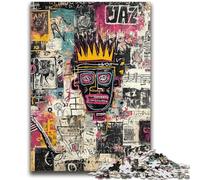Puzzles pour Adultes et Adolescents, Puzzle de 1 000 pièces, Art Moderne de Basquiat, Aide Le Cerveau à exercer, Jouets addictifs pour cultiver la Patience, décoration Murale 26x38cm