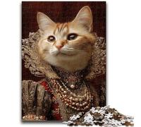 Puzzles pour Adultes et Adolescents,Puzzle de 1 000 pièces,Chat d'une Famille aristocratique,Divertissement en Famille,activités à la Maison,Cadeau d'anniversaire,Cadeaux de Voyage,pour Les Enfants