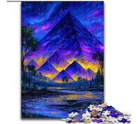 Puzzles pour Adultes et Adolescents,Puzzle de 1000 pièces,mystérieuses Pyramides égyptiennes,stimulent Le Cerveau,Jouets addictifs pour cultiver la Patience et améliorer la mémoire (Taille 50x75cm)
