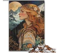 Puzzles pour Adultes et Adolescents Puzzle Déesse de la Montagne élégante, pour Les 14 Ans et Plus pour Un Jeu éducatif, Un défi, Un Jouet, Un Cadeau pour Les Anniversaires (Taille 50x75cm)