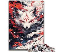 Puzzles pour Adultes et Adolescents Puzzle Dieu des Renards Jouets éducatifs et éducatifs Jeux familiaux Améliorer l'amour Entre Les Couples 50x75cm