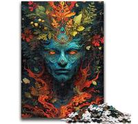 Puzzles pour Adultes et Adolescents Puzzle Dieu psychédélique pour et à partir de 14 Ans Jouets de Jeu Car il est idéal comme Cadeau pour Toute la Famille 50x75cm