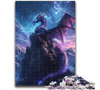 Puzzles pour Adultes et Adolescents Puzzle Dragon Cosmique Jouet éducatif intellectuel décompressant Convient aux Couples de 14 Ans et Plus 50x75cm
