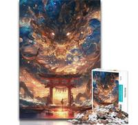 Puzzles pour Adultes et Adolescents Puzzle Dragon Torii Gate, Un Jeu Stimulant idéal comme Cadeau pour Toute la Famille (38x26cm)