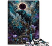 Puzzles pour Adultes et Adolescents Puzzle Éléphant Magique pour Les 14 Ans et Plus Jeu intellectuel Cadeaux d'anniversaire de Noël 50x75cm