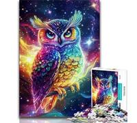 Puzzles pour Adultes et Adolescents, Puzzle Fantaisie Hibou, Jouet éducatif Anti-Stress, idéal comme Cadeau pour Toute la Famille (38x26cm)