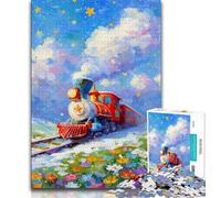 Puzzles pour Adultes et Adolescents Puzzle Fantasy Train, Casse-tête, idéal comme Cadeau pour Toute la Famille Convient pour Et 14 38x26cm