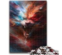 Puzzles pour Adultes et Adolescents Puzzle Fantasy Wolf Design Vibrant et Unique Expérience de Puzzle relaxante et stimulante 50x75cm