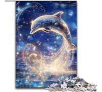Puzzles pour Adultes et Adolescents, Puzzle Galaxy Dolphin, Jouets éducatifs, Jeux Anti-Stress, décoration Murale (Taille 50x75cm)