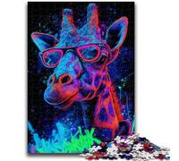 Puzzles pour Adultes et Adolescents, Puzzle Girafe mystérieuse, Jouets éducatifs, Jeux familiaux, renforce l'amour Entre Couples, 50x75cm
