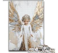 Puzzles pour Adultes et Adolescents Puzzle Golden Angel Girl pour et à partir de 14 Ans Jouets de Jeu Car il est idéal comme Cadeau pour Toute la Famille 70x100cm