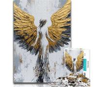 Puzzles pour Adultes et Adolescents, Puzzle Golden Angel, Jouets de Divertissement Familial avec Affiche et fiche de Questions Assorties 50x75cm