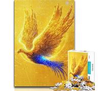 Puzzles pour Adultes et Adolescents, Puzzle Golden Phoenix, pour Jeu éducatif, défi, Cadeau d'anniversaire, décoration Murale (38x26cm)