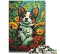 Puzzles pour Adultes et Adolescents Puzzle Happy Puppy pour Les 14 Ans et Plus Jeu Impossible Cadeau d'anniversaire de Noël 26x38cm