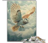 Puzzles pour Adultes et Adolescents, Puzzle Hibou Volant, activité Amusante pour la Maison, Jouets pour Les Jours de Pluie, Cadeaux d'anniversaire (Taille 26x38cm)