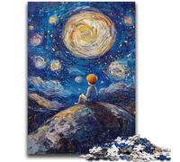 Puzzles pour Adultes et Adolescents Puzzle Le Petit Prince du Ciel Nocturne Convient aux Personnes de 14 Ans et Plus Jeu éducatif Jouet de défi Cadeau pour Les Anniversaires 50x75cm