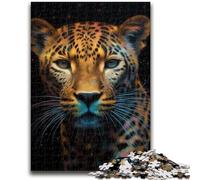 Puzzles pour Adultes et Adolescents Puzzle Léopard Jouet éducatif intellectuel décompressant Convient aux Couples de 14 Ans et Plus 26x38cm