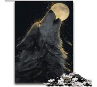Puzzles pour Adultes et Adolescents Puzzle Loup Hurlant Jeu de Quiz Idéal comme Cadeau pour Toute la Famille 70x100cm