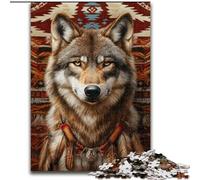 Puzzles pour Adultes et Adolescents, Puzzle Loup Indien, pour Les 14 Ans et Plus, Jeu éducatif, défi, Jouet, Cadeau d'anniversaire (Taille 26x38cm)